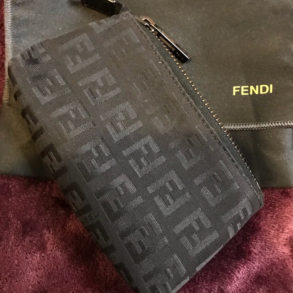 FENDI Zucchino Canvas Pouch